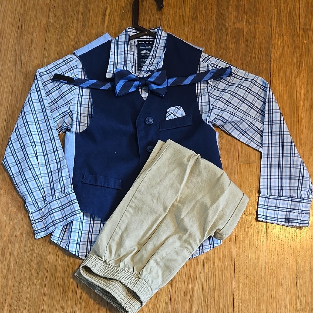 Nautica Blue and Tan Kids Matching Set